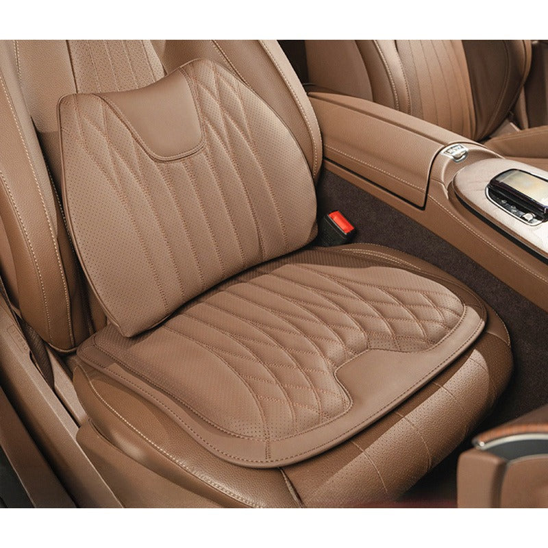 Premium Nappa Leather Seat Cushion & Backrest Set.