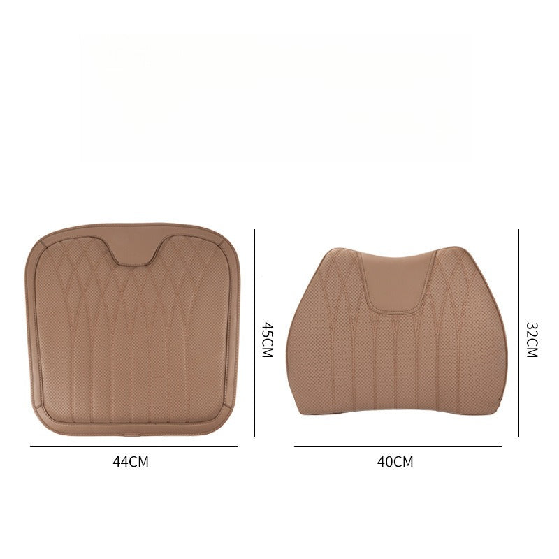 Premium Nappa Leather Seat Cushion & Backrest Set.