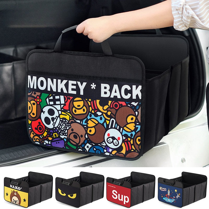Graffiti Foldable Car Trunk Organizer Bag.