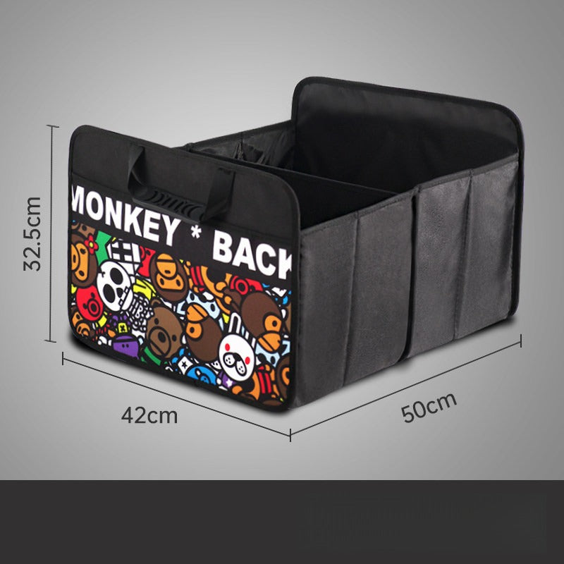 Graffiti Foldable Car Trunk Organizer Bag.