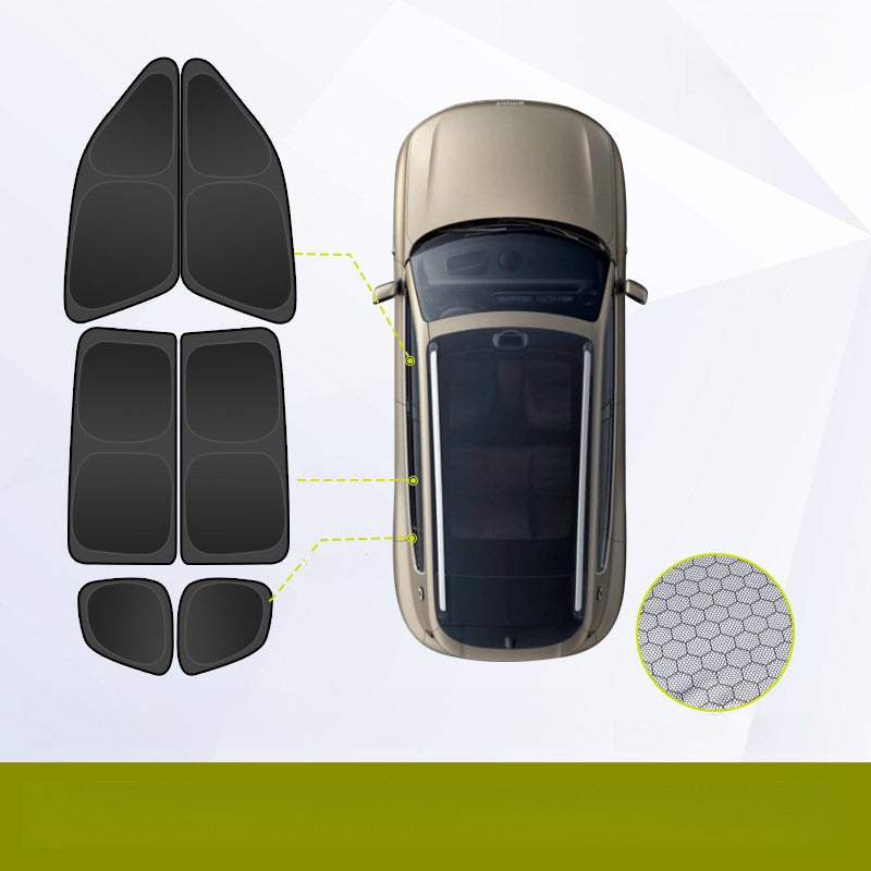 Privacy Blackout Side Window Sunshade Curtain for Smart #5