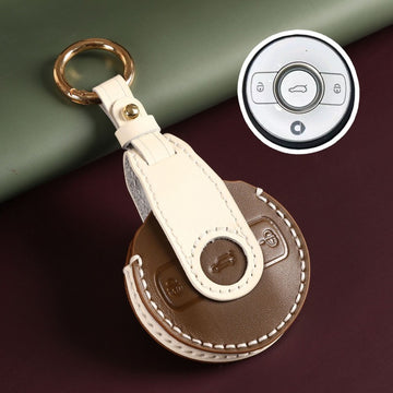 Fashion genuine leather key case for Smart #1 /#3
