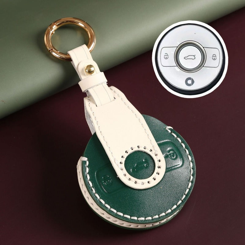 Fashion genuine leather key case for Smart #1 /#3