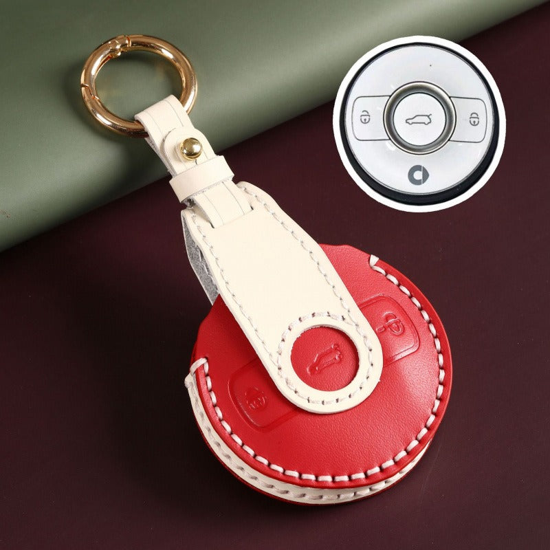 Fashion genuine leather key case for Smart #1 /#3