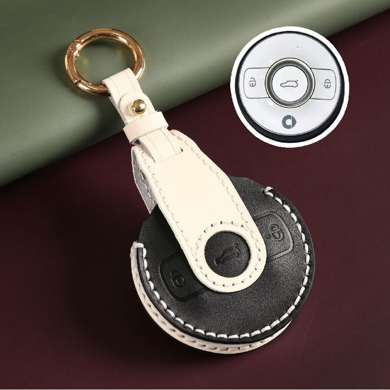 Fashion genuine leather key case for Smart #1 /#3