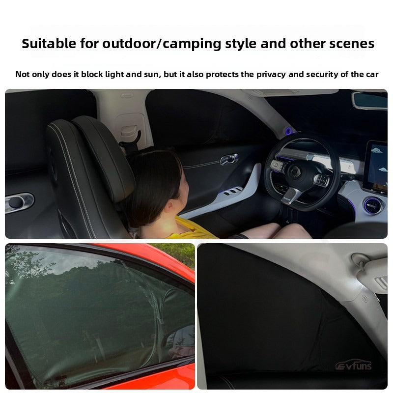 Privacy Blackout Side Window Sunshade Curtain for Smart #1