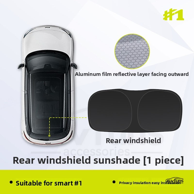 Privacy Blackout Side Window Sunshade Curtain for Smart #1
