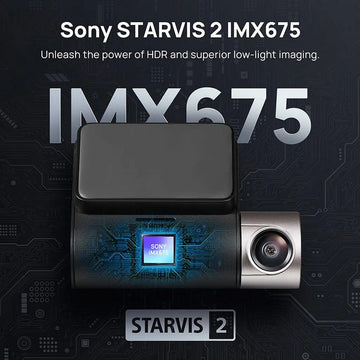 Dash Cam 3K HD with 2-Inch Screen Supports 24-hour Monitoring