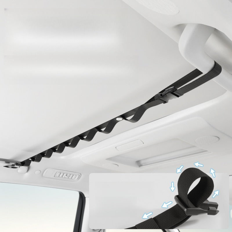 Car Clothesline Hanger – Multi-Functional Travel & Camping Organizer.