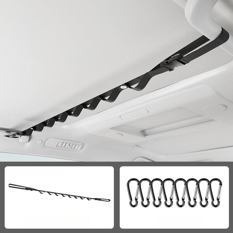Car Clothesline Hanger – Multi-Functional Travel & Camping Organizer.