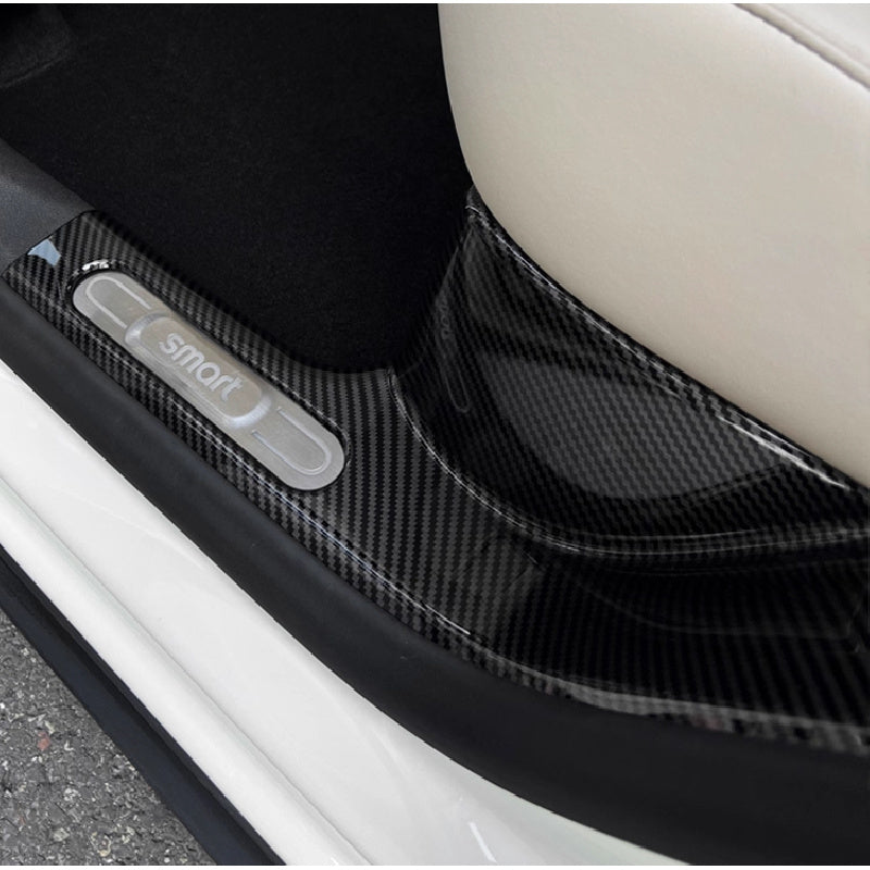 Car Door Sill Protectors – Carbon Fiber Style Anti For Smart #3
