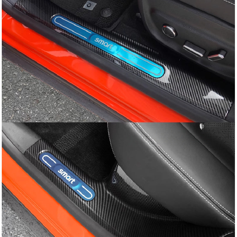 Car Door Sill Protectors – Carbon Fiber Style Anti For Smart #3