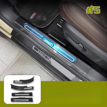Car Door Sill Protectors – Carbon Fiber Style Anti For Smart #5