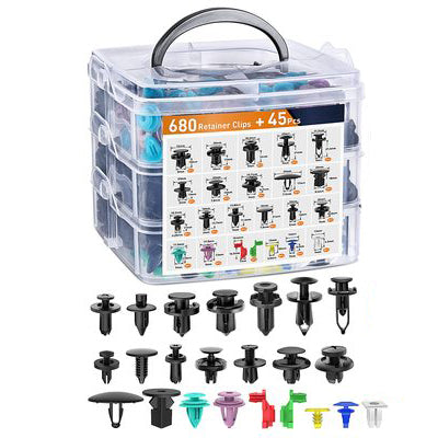 Car Fastener Clips & Removal Tool Set.