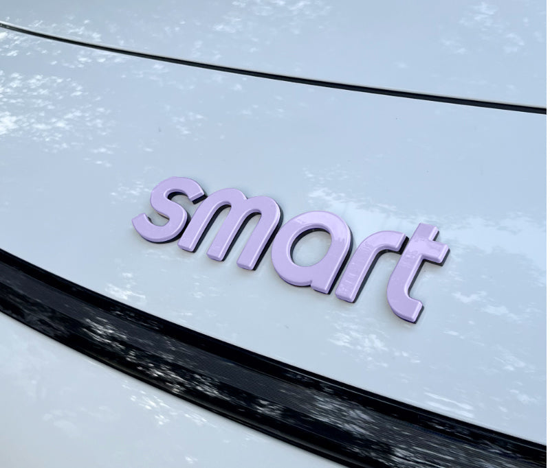 Car hood letter logos and badge stickers For Smart#1 #3