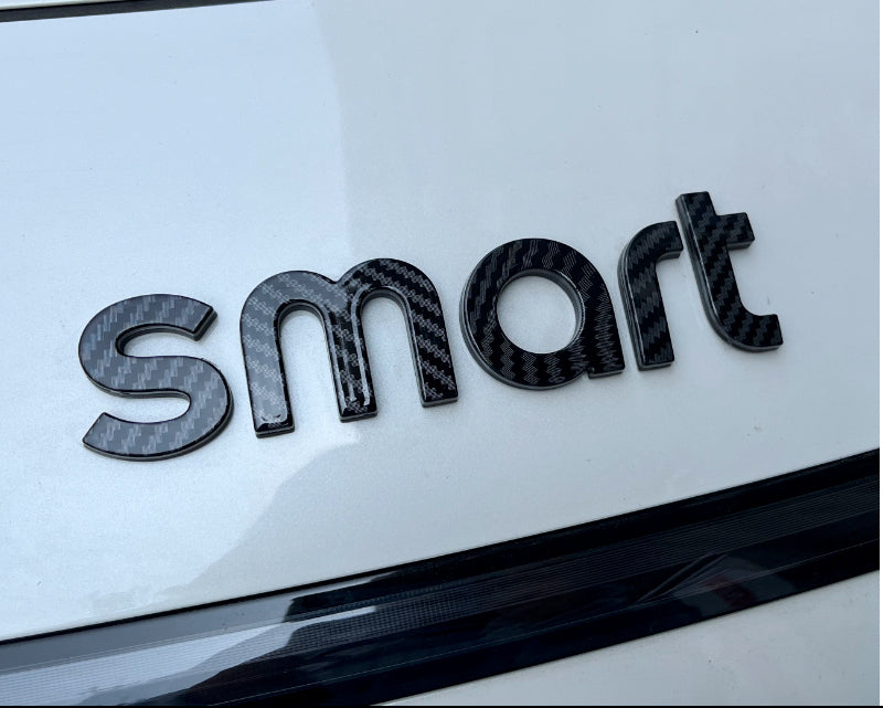 Car hood letter logos and badge stickers For Smart#1 #3