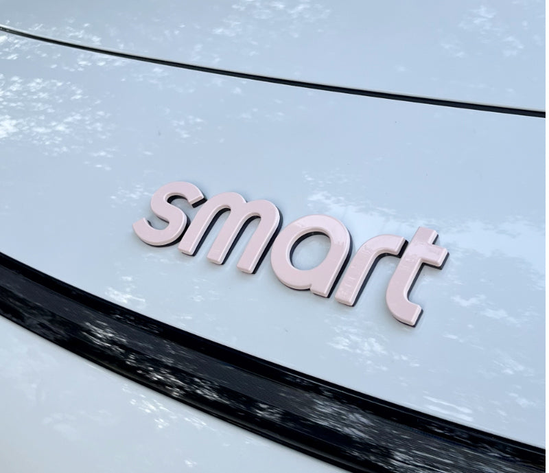 Car hood letter logos and badge stickers For Smart#1 #3