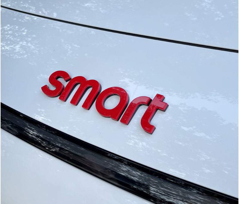 Car hood letter logos and badge stickers For Smart#1 #3