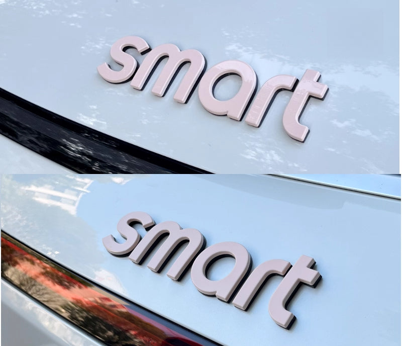 Car hood letter logos and badge stickers For Smart#1 #3