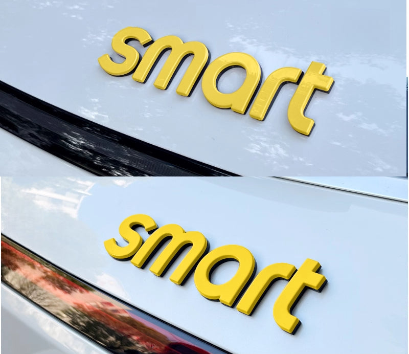 Car hood letter logos and badge stickers For Smart#1 #3