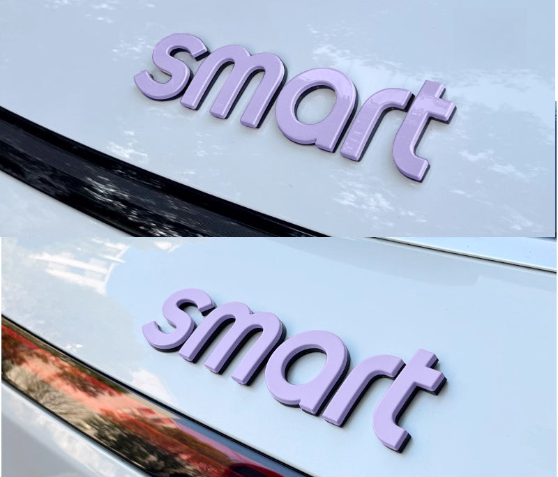 Car hood letter logos and badge stickers For Smart#1 #3