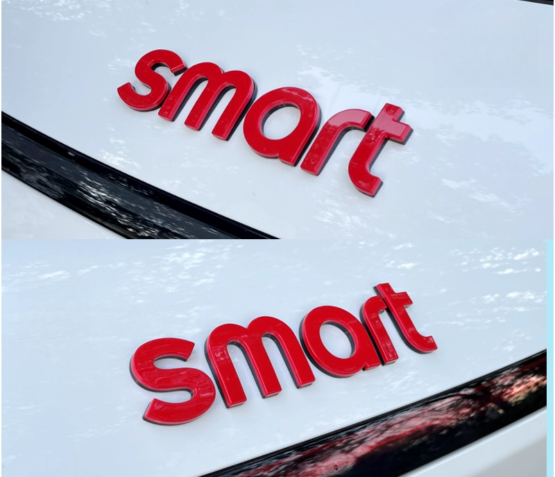 Car hood letter logos and badge stickers For Smart#1 #3