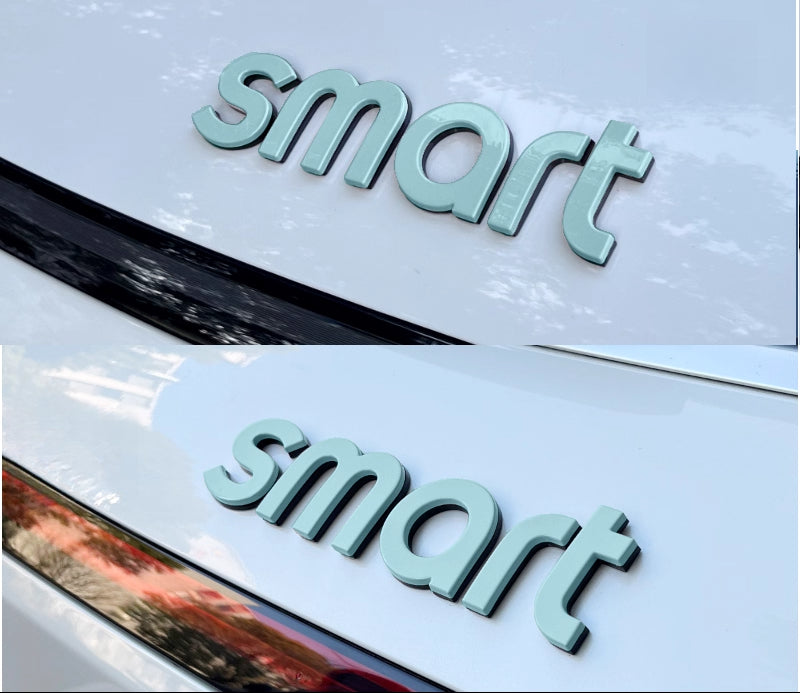 Car hood letter logos and badge stickers For Smart#1 #3