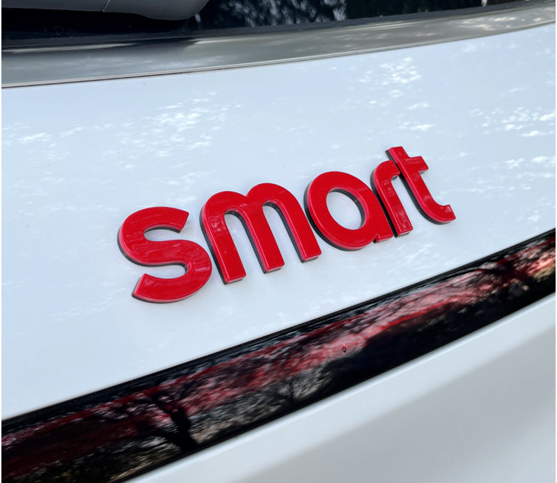 Car hood letter logos and badge stickers For Smart#1 #3