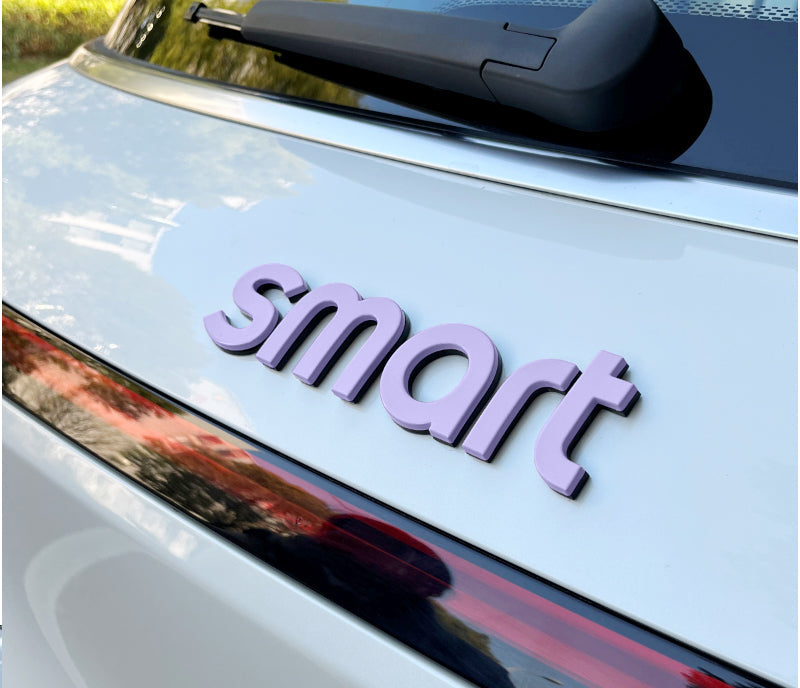 Car hood letter logos and badge stickers For Smart#1 #3