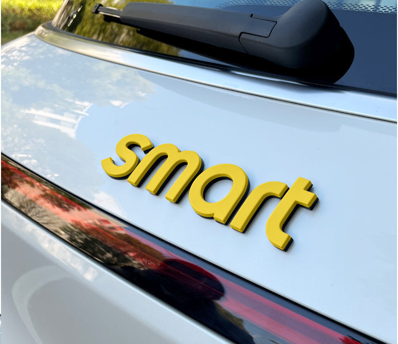 Car hood letter logos and badge stickers For Smart#1 #3