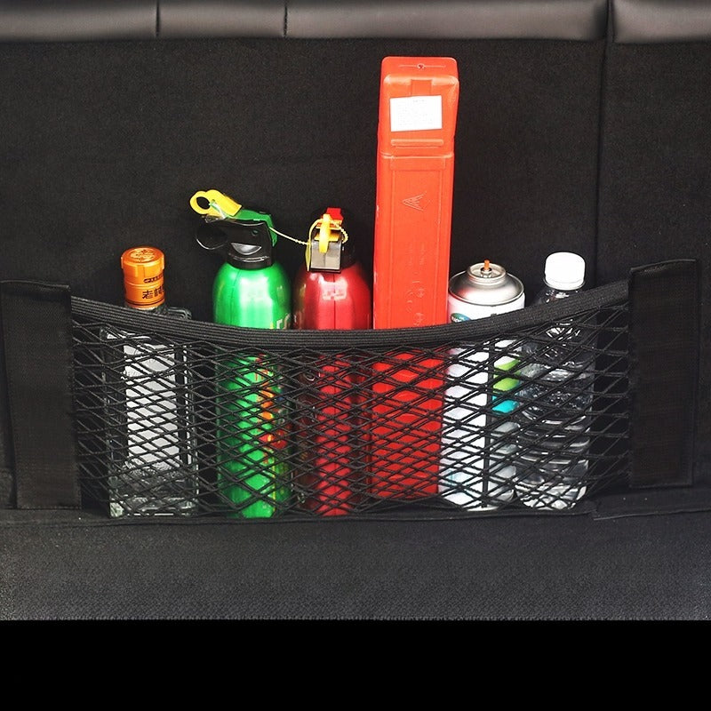 Car Trunk Storage Net Organizer with Velcro.
