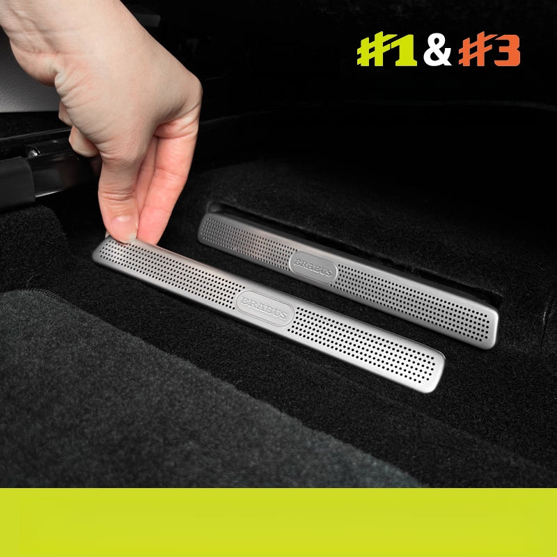 Dashboard Air Vent Cover Stainless Steel Trim For Smart #1 & #3