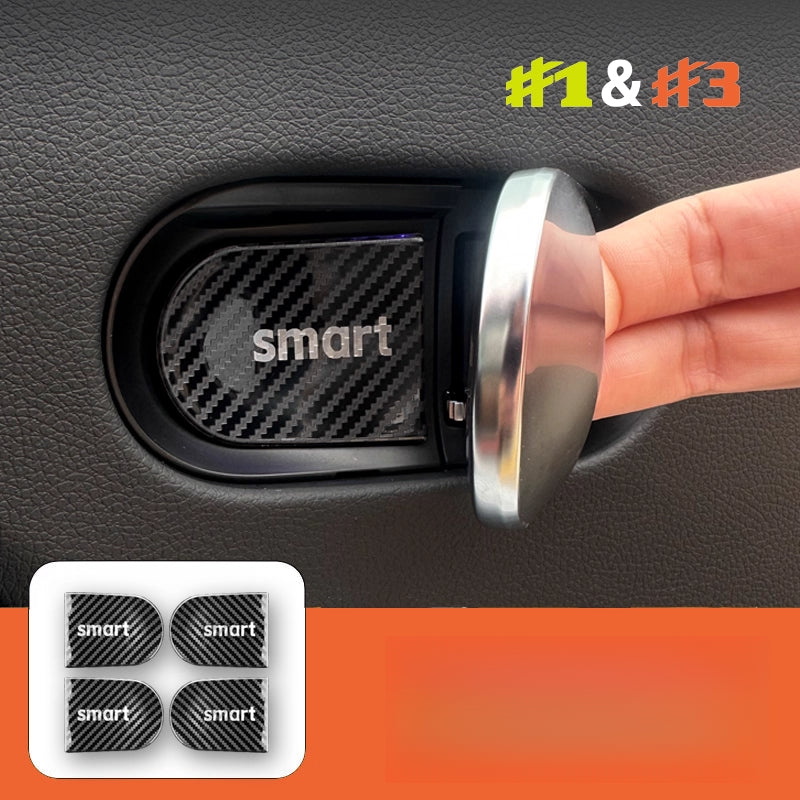 Dashboard Air Vent Cover Stainless Steel Trim For Smart #1 & #3