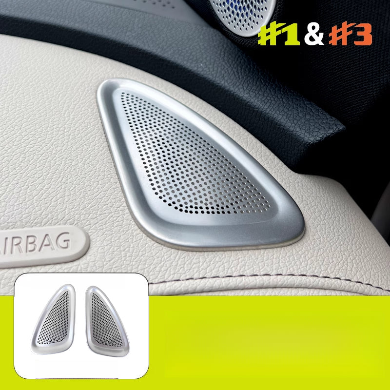 Dashboard Air Vent Cover Stainless Steel Trim For Smart #1 & #3