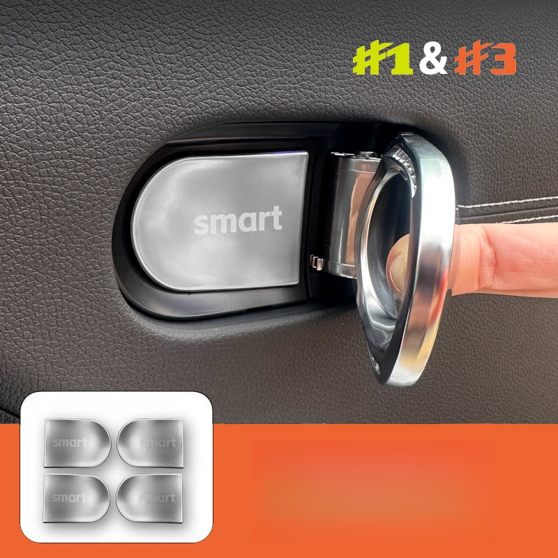Dashboard Air Vent Cover Stainless Steel Trim For Smart #1 & #3