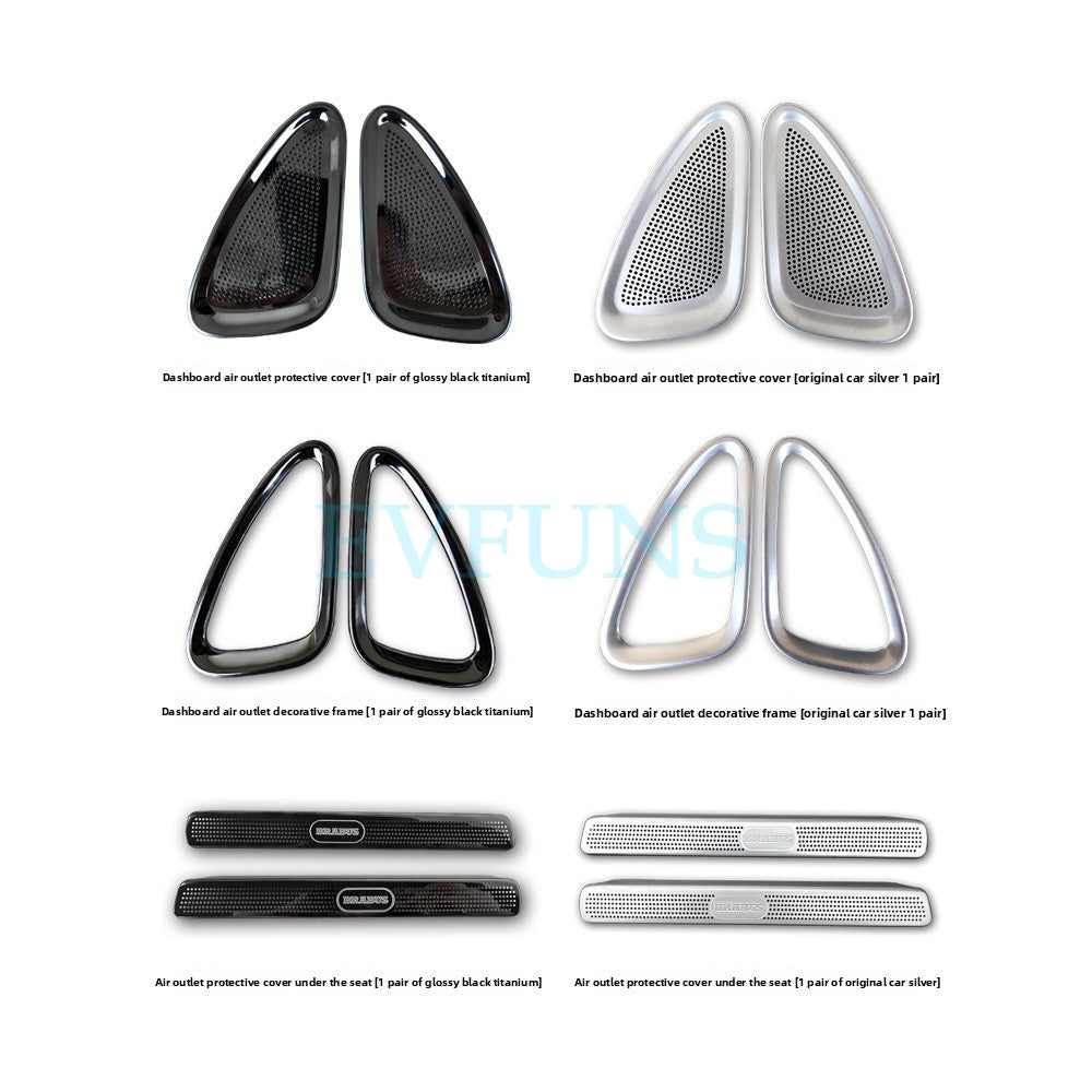 Dashboard Air Vent Cover Stainless Steel Trim For Smart #1 & #3