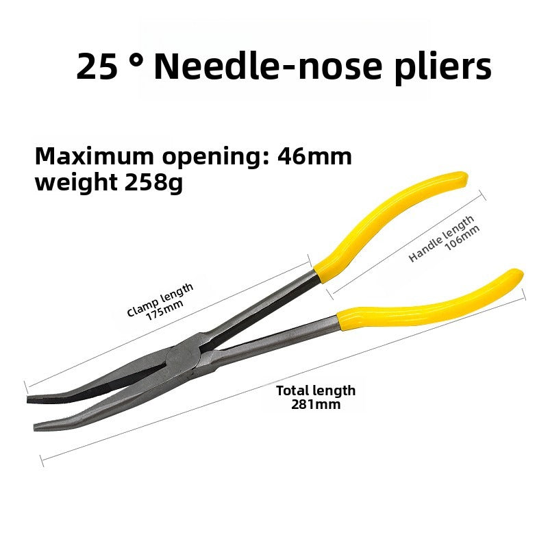 Extra-Long Needle Nose Pliers – 11" & 16" Heavy-Duty Long Handle Design.