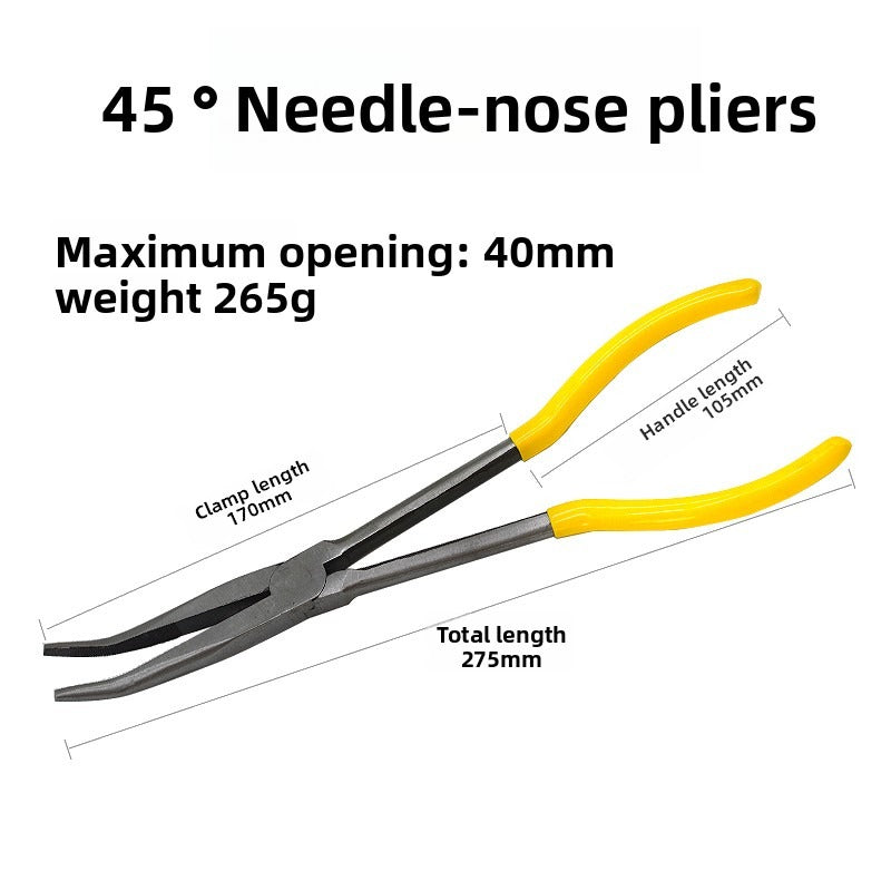 Extra-Long Needle Nose Pliers – 11" & 16" Heavy-Duty Long Handle Design.