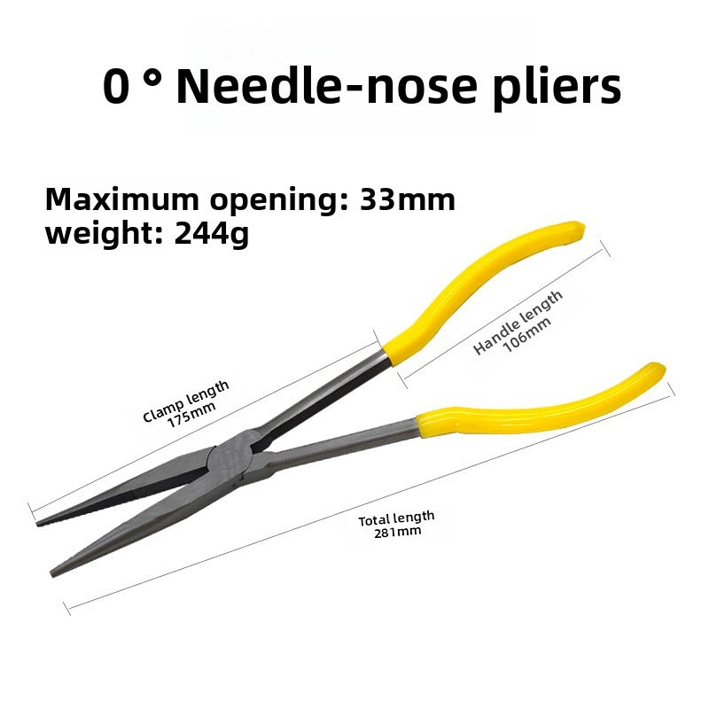 Extra-Long Needle Nose Pliers – 11" & 16" Heavy-Duty Long Handle Design.