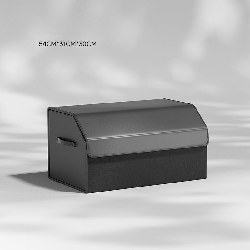 Foldable Leather Car Trunk Storage Box.
