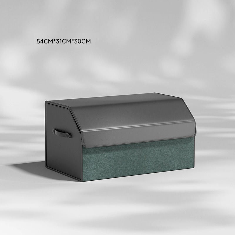 Foldable Leather Car Trunk Storage Box.