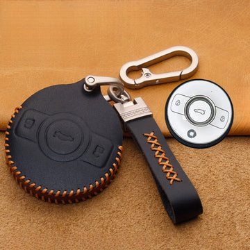 Genuine Leather Key Case for Smart #1 / Smart #3.