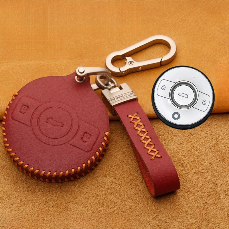 Genuine Leather Key Case for Smart #1 / Smart #3.
