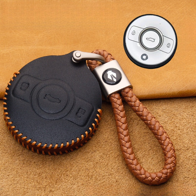 Genuine Leather Key Case for Smart #1 / Smart #3.