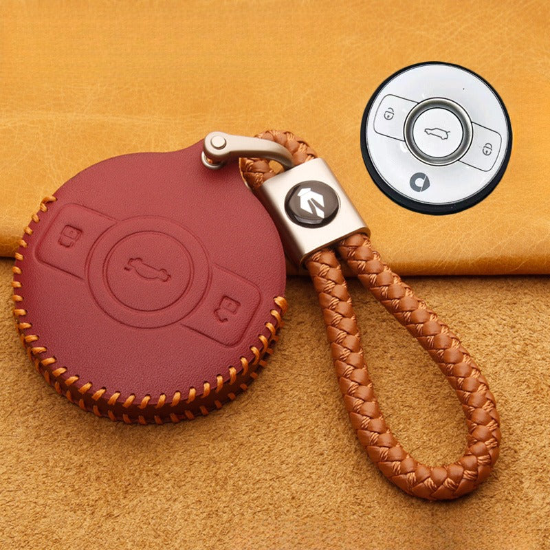 Genuine Leather Key Case for Smart #1 / Smart #3.