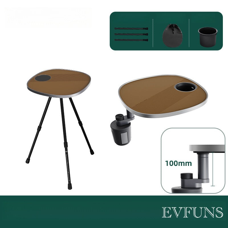 Multifunctional Floating Car Table – 360° Adjustable Camping & In-Car Desk.