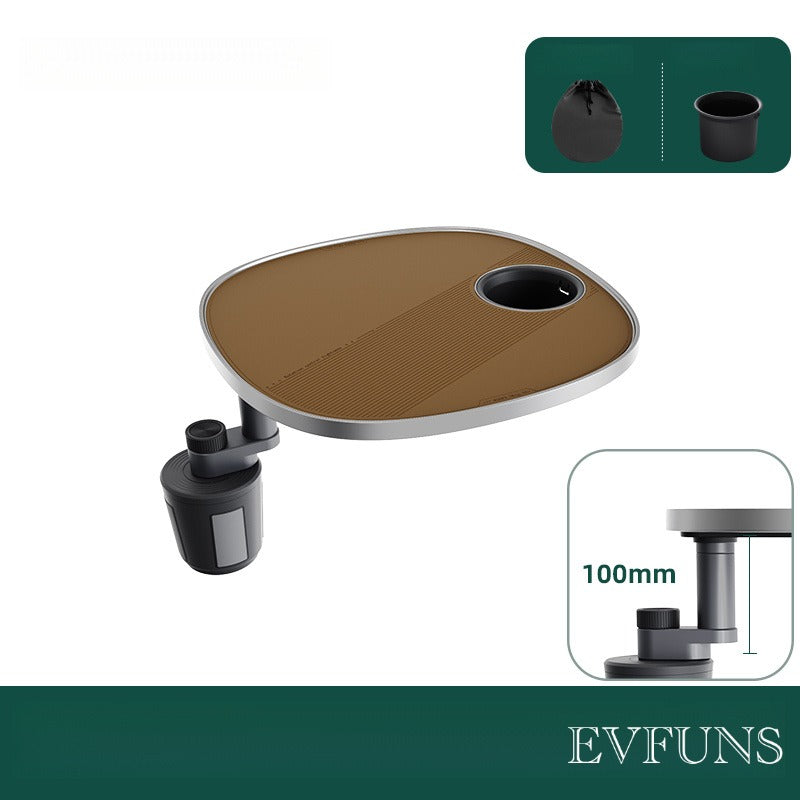 Multifunctional Floating Car Table – 360° Adjustable Camping & In-Car Desk.