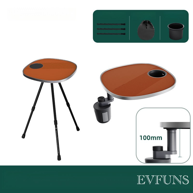 Multifunctional Floating Car Table – 360° Adjustable Camping & In-Car Desk.
