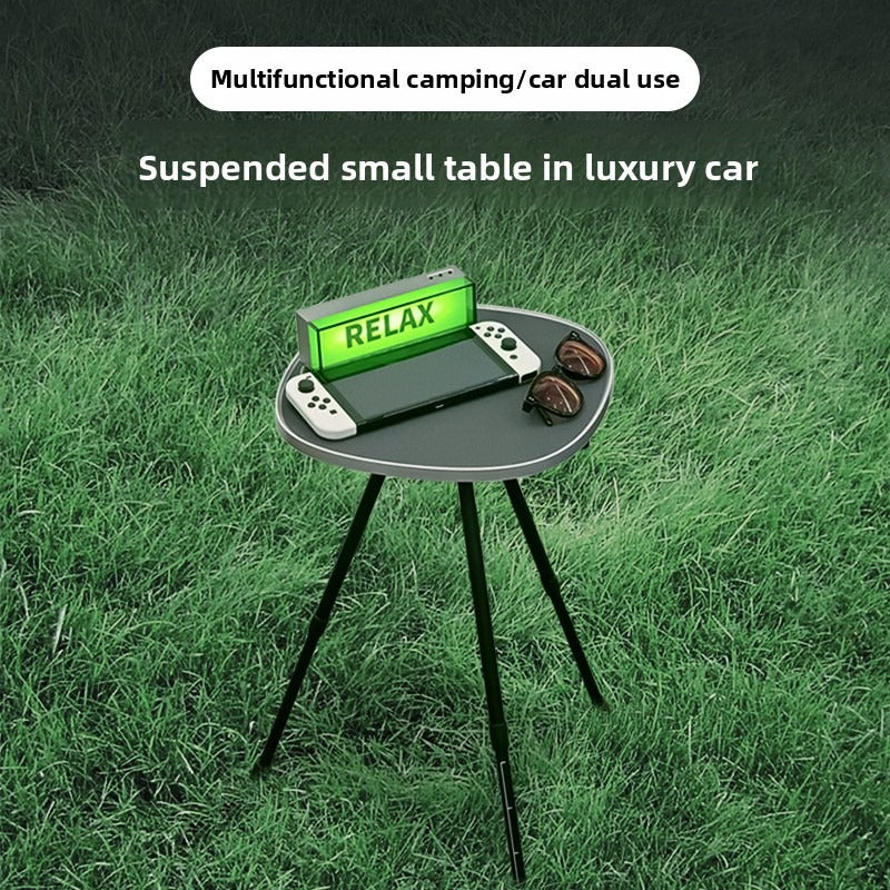 Multifunctional Floating Car Table – 360° Adjustable Camping & In-Car Desk.
