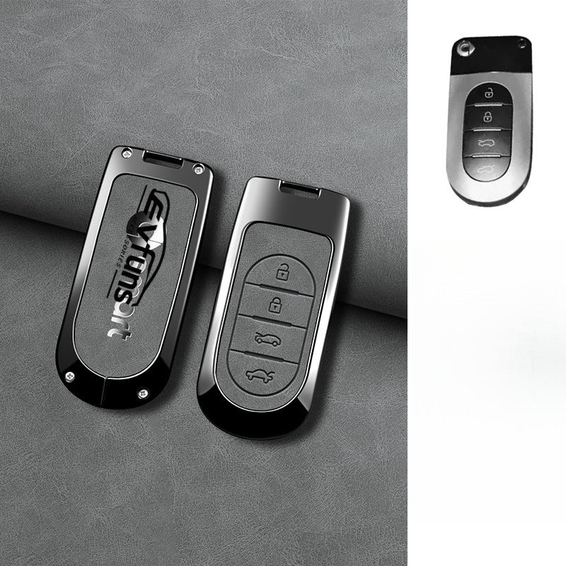 Premium Alloy & Leather Keychain for Smart #5.